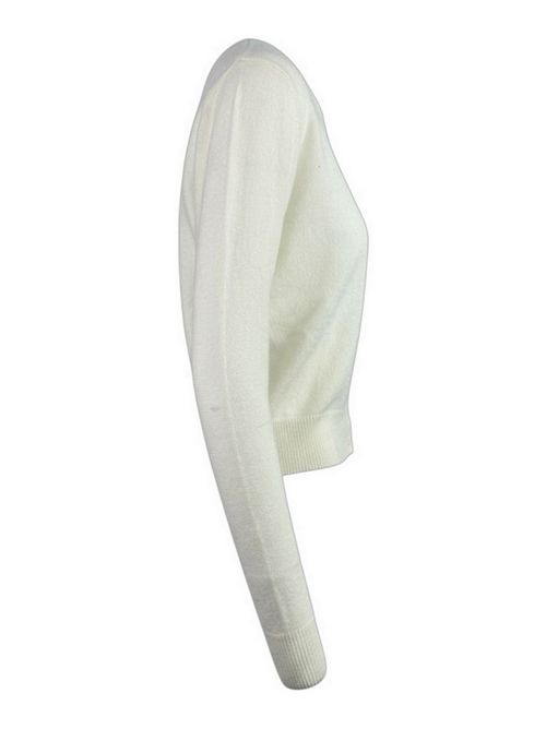 rebecchina donna in cachemire latte Solo casmir | CS103LATTE